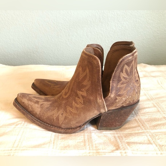 ARIAT Dixon bown booties 7.5B women ankle boots - Picture 2 of 10